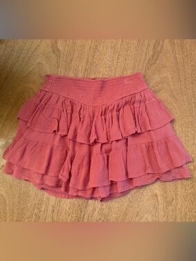Hollister Ruffled Tiered Ultra High Rise Skirt